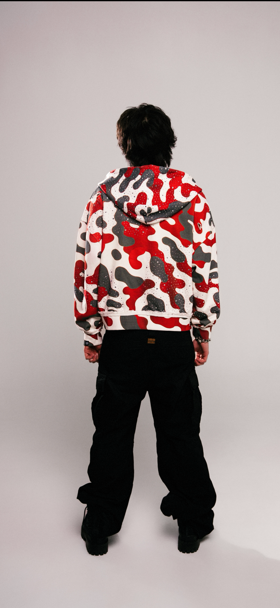 Militia Rhinestone Hoodie