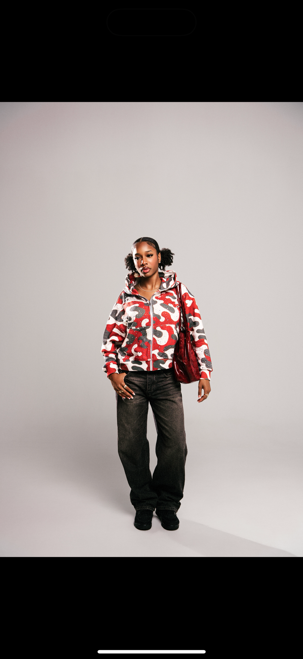 Militia Rhinestone Hoodie