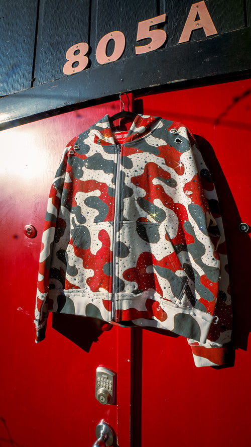 Militia Rhinestone Hoodie